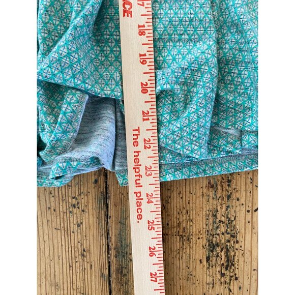 Lularoe Womens XL Pleated Skirt Turquoise‎ Geometric Pattern Cotton Blend - Picture 7 of 7